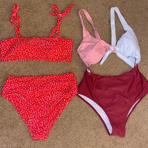 SHEIN bikini and one piece